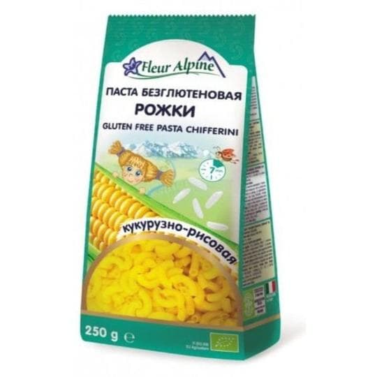 ПАСТА ФЛЕР АЛЬПИН БЕЗГЛЮТЕНОВАЯ РОЖКИ КУКУРУЗНО-РИСОВАЯ 250ГР — 3 505 〒 ПАСТА ФЛЕР АЛЬПИН БЕЗГЛЮТЕНОВАЯ РОЖКИ КУКУРУЗНО-РИСОВАЯ 250ГР — 3 505 〒 | Купить с доставкой
