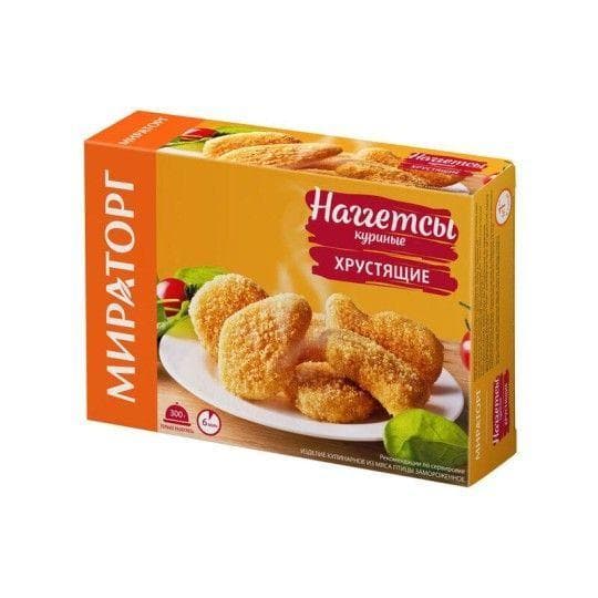 Наггетсы куриные Мираторг хрустящие замороженные 300 г — 1 739 〒 Наггетсы куриные Мираторг хрустящие замороженные 300 г — 1 739 〒 | Купить с доставкой