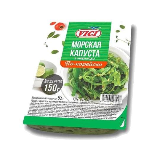 VICI|Морская капуста в маринаде «По-корейски», 150 гр — 460 〒 VICI|Морская капуста в маринаде «По-корейски», 150 гр — 460 〒 | Купить с доставкой
