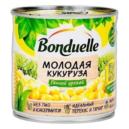 Кукуруза Bonduelle Молодая 212 мл. — 737 〒 Кукуруза Bonduelle Молодая 212 мл. — 737 〒 | Купить с доставкой