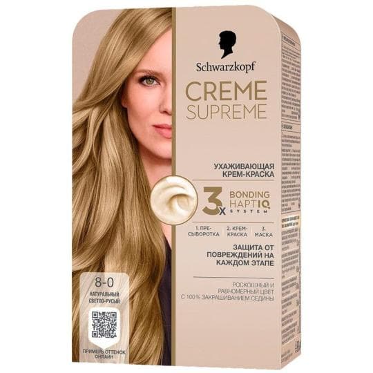 КРАСКА ДЛЯ ВОЛОС CREME SUPREME 8-0 НАТУРАЛЬНЫЙ СВЕТЛО-РУСЫЙ — 3 999 〒 КРАСКА ДЛЯ ВОЛОС CREME SUPREME 8-0 НАТУРАЛЬНЫЙ СВЕТЛО-РУСЫЙ — 3 999 〒 | Купить с доставкой