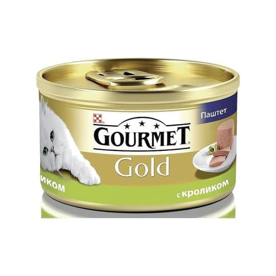 Консервы для кошек GOURMET Gold кусочки в паштете с кроликом по-французски, 85г — 760 〒 Консервы для кошек GOURMET Gold кусочки в паштете с кроликом по-французски, 85г — 760 〒 | Купить с доставкой