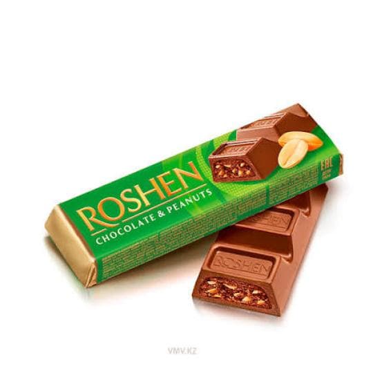 БАТОНЧИК ШОКОЛАДНЫЙ ROSHEN АРАХИС 43ГР — 349 〒 БАТОНЧИК ШОКОЛАДНЫЙ ROSHEN АРАХИС 43ГР — 349 〒 | Купить с доставкой