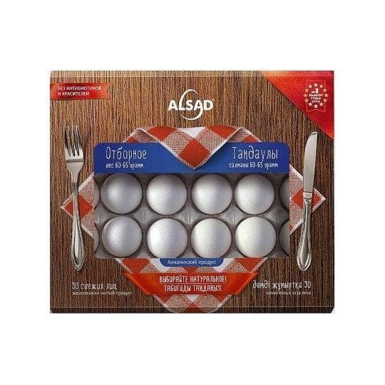 Яйцо куриное отборное Alsad 30 шт — 2 880 〒 Яйцо куриное отборное Alsad 30 шт — 2 880 〒 | Купить с доставкой
