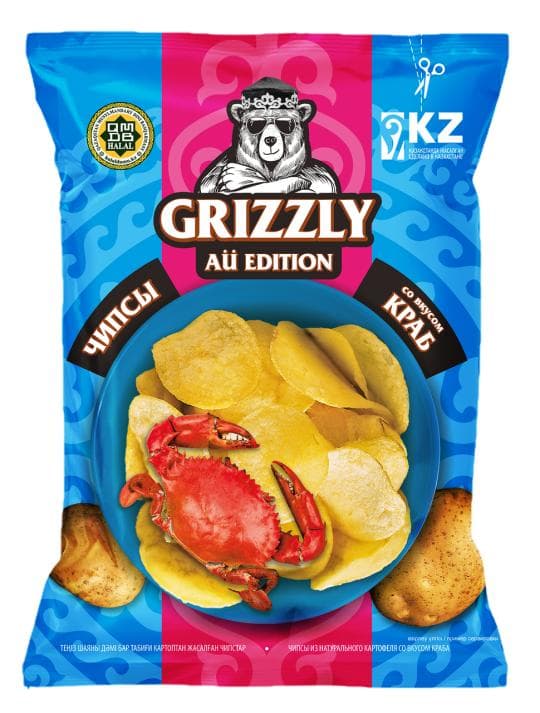 ЧИПСЫ GRIZZLY СО ВКУСОМ КРАБ 100 ГР — 649 〒 ЧИПСЫ GRIZZLY СО ВКУСОМ КРАБ 100 ГР — 649 〒 | Купить с доставкой