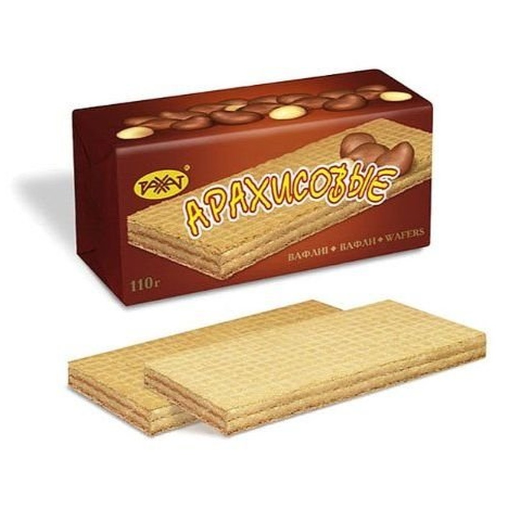 Вафли "Арахисовые" Рахат 110 гр.