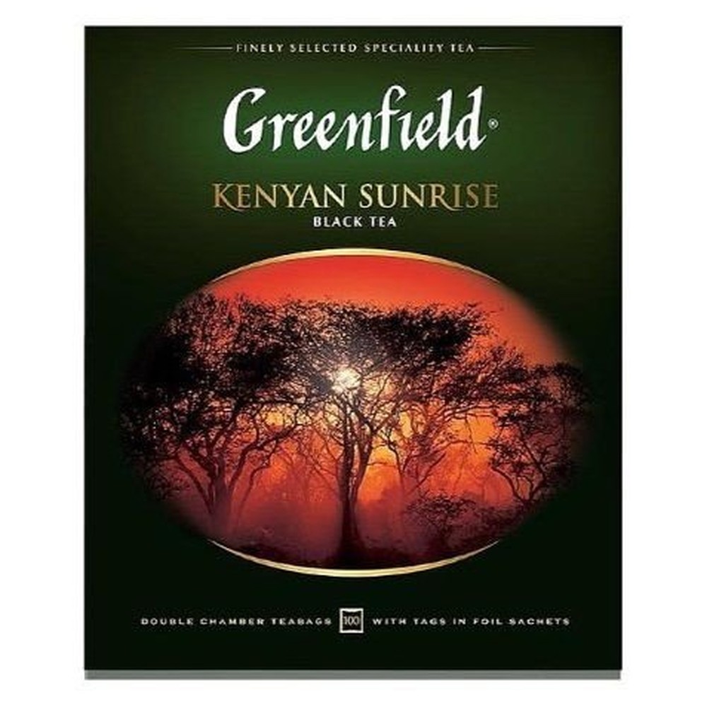 GREENFIELD| чай пакетированный "KENYAN SUNRISE" 100 пакетиков