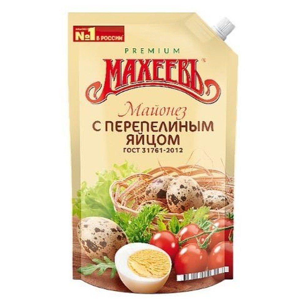  Майонез МАХЕЕВЪ с перепелиным яйцом  770 грамм