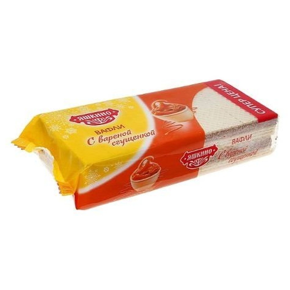 Вафли "Яшкино", с вареной сгущенкой, 300 г