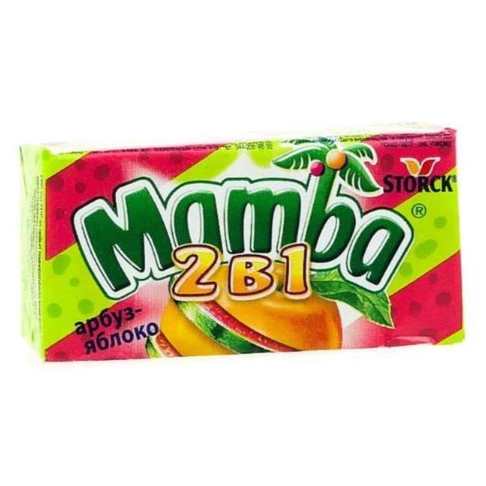 Жевательная конфета Мамба 2-в-1 26,5 гр.
