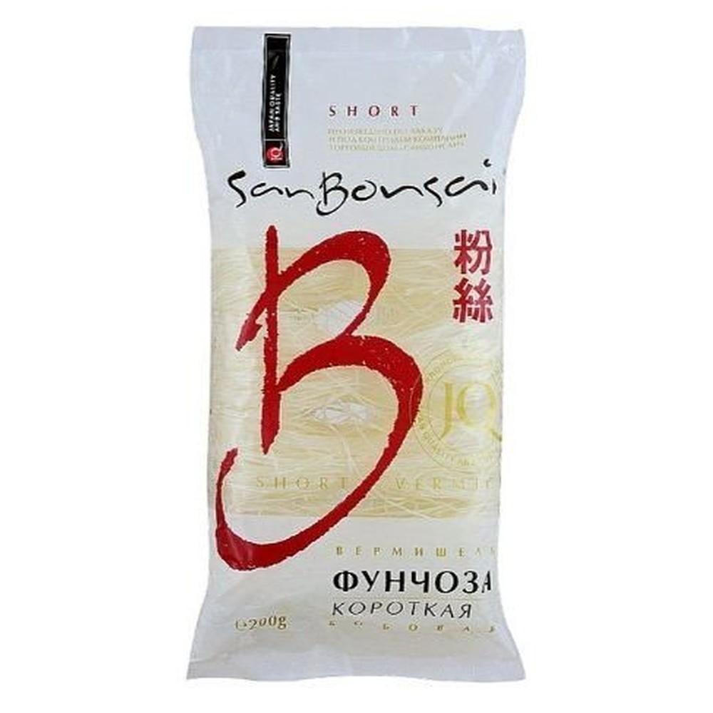 Вермишель SanBonsai бобовая Фунчоза короткая, 200г