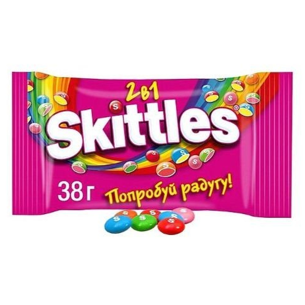 Skittles "2в1" драже, 38г