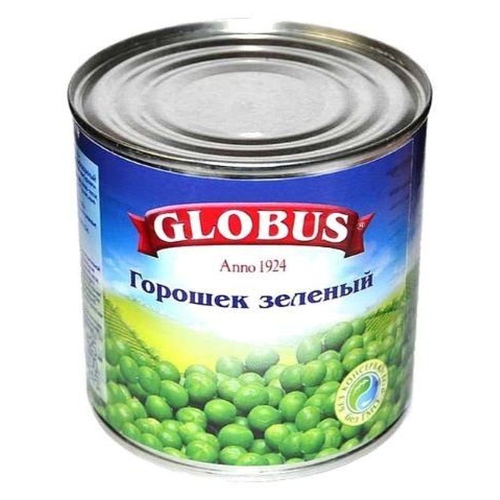 Зелёный горошек GLOBUS 400гр