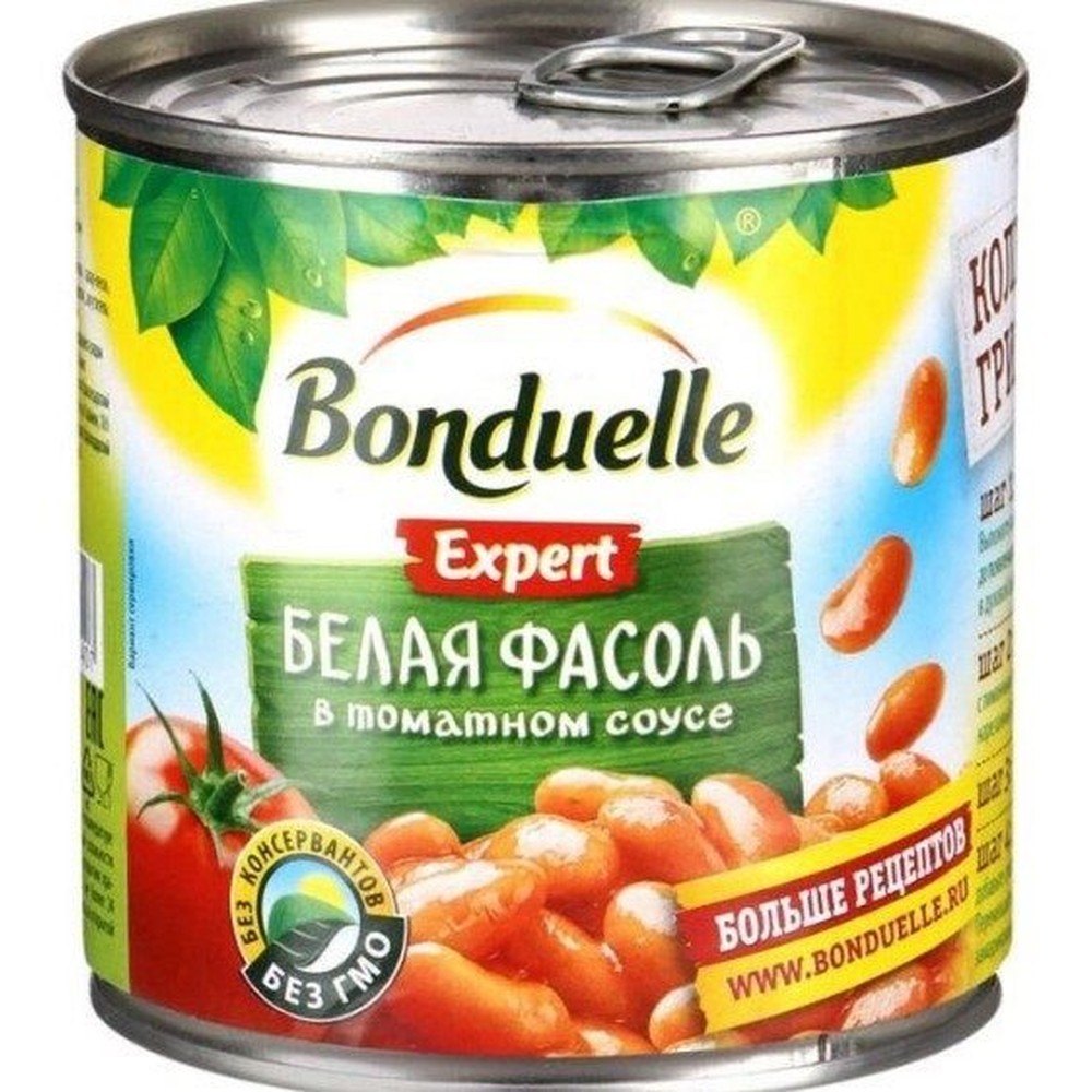 Фасоль BONDUELLE белая в томатном соусе, 400г