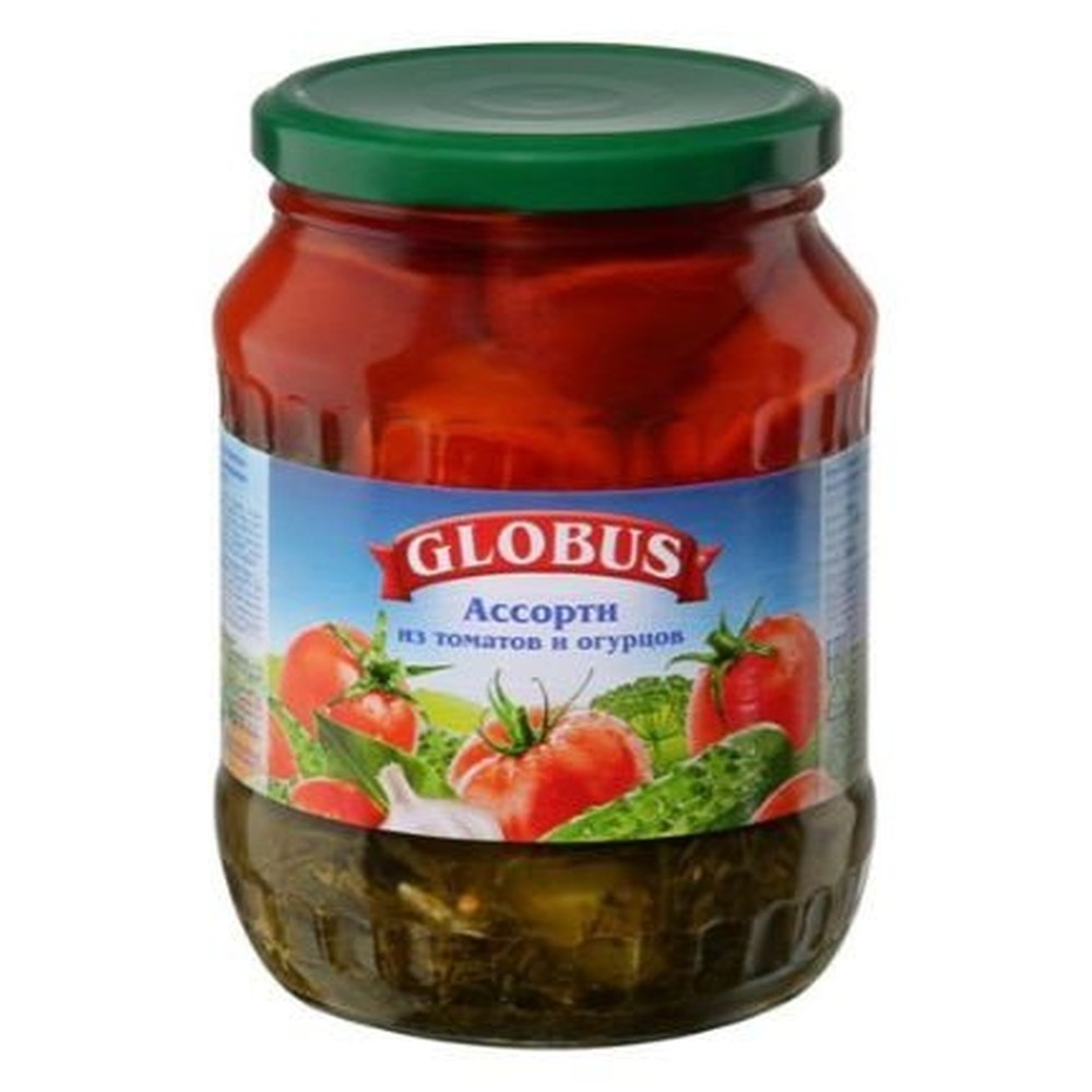 Ассорти GLOBUS из томатов и огурцов 720 мл