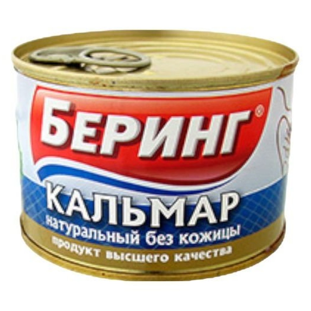 Кальмар Беринг натуральный без кожицы 240 г