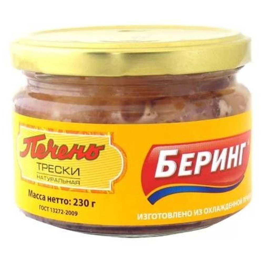 Беринг| Печень трески дальневосточной 230 гр