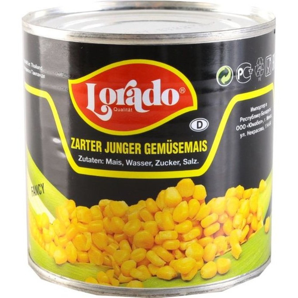 Кукуруза Lorado сладкая 425мл