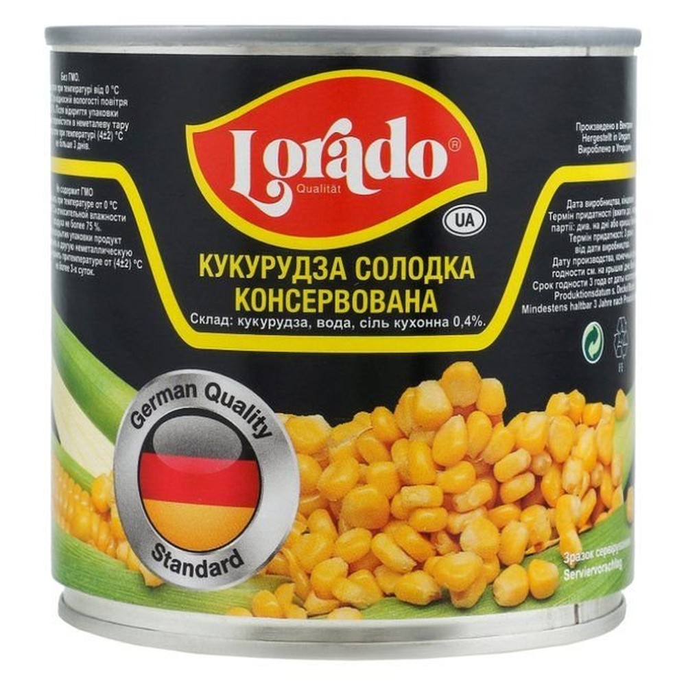Кукуруза Lorado сладкая 425мл
