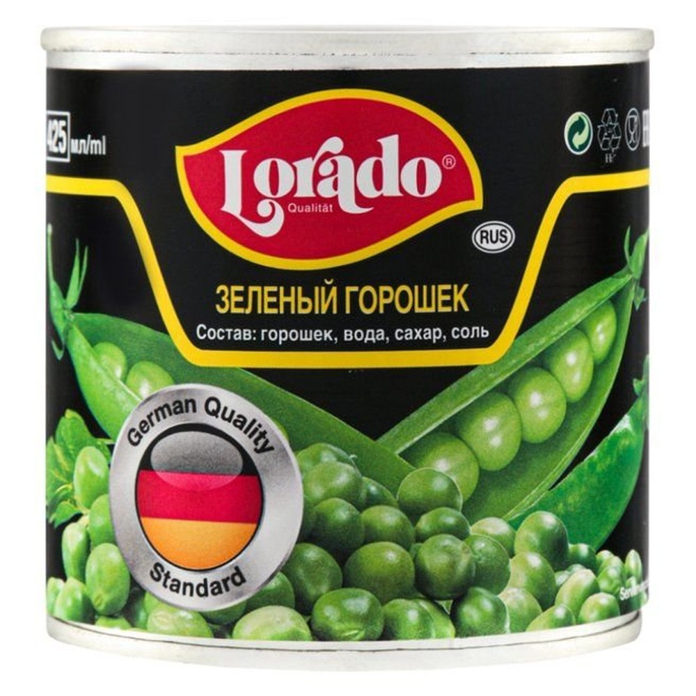 Горошек Lorado зеленый 425мл
