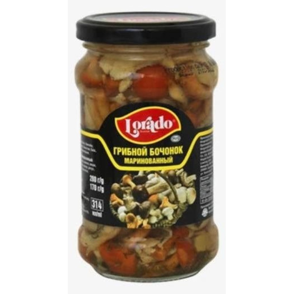 Грибы маринованные ассорти Lorado 314мл.