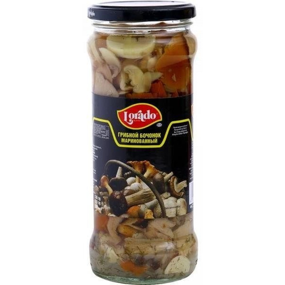 Грибы маринованные ассорти Lorado 580 мл.