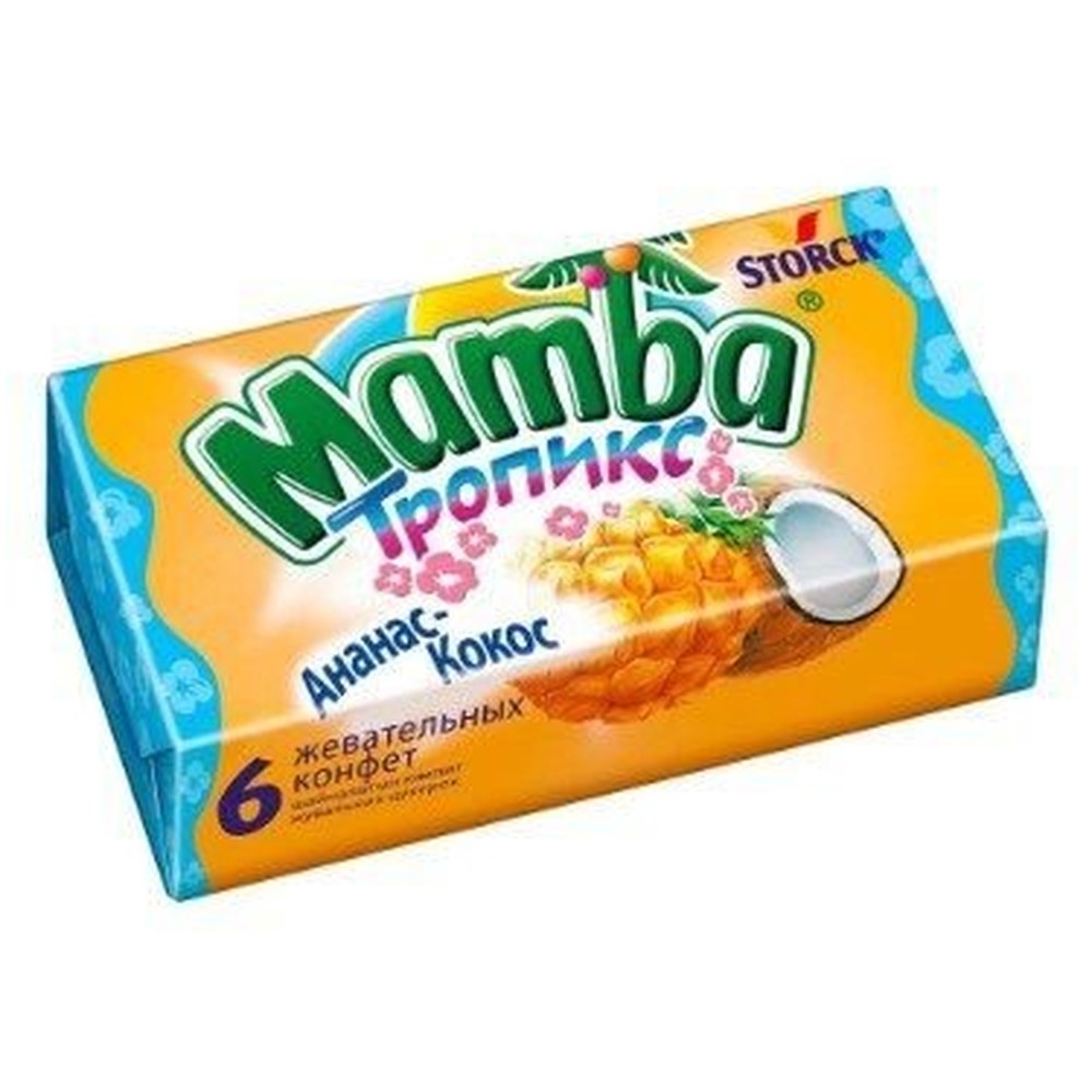 Жевательная конфета Mamba Тропикс 26,5г 