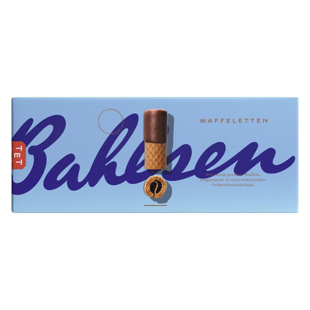 Вафельные трубочки BAHLSEN в молочном шоколаде, 100г