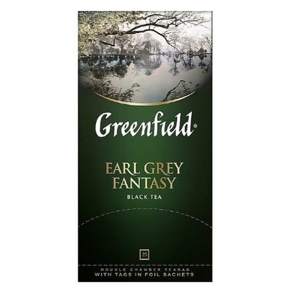 GREENFIELD| чай пакетированный  "EARL GREY FANTASY" 25 пакетиков по 20 гр