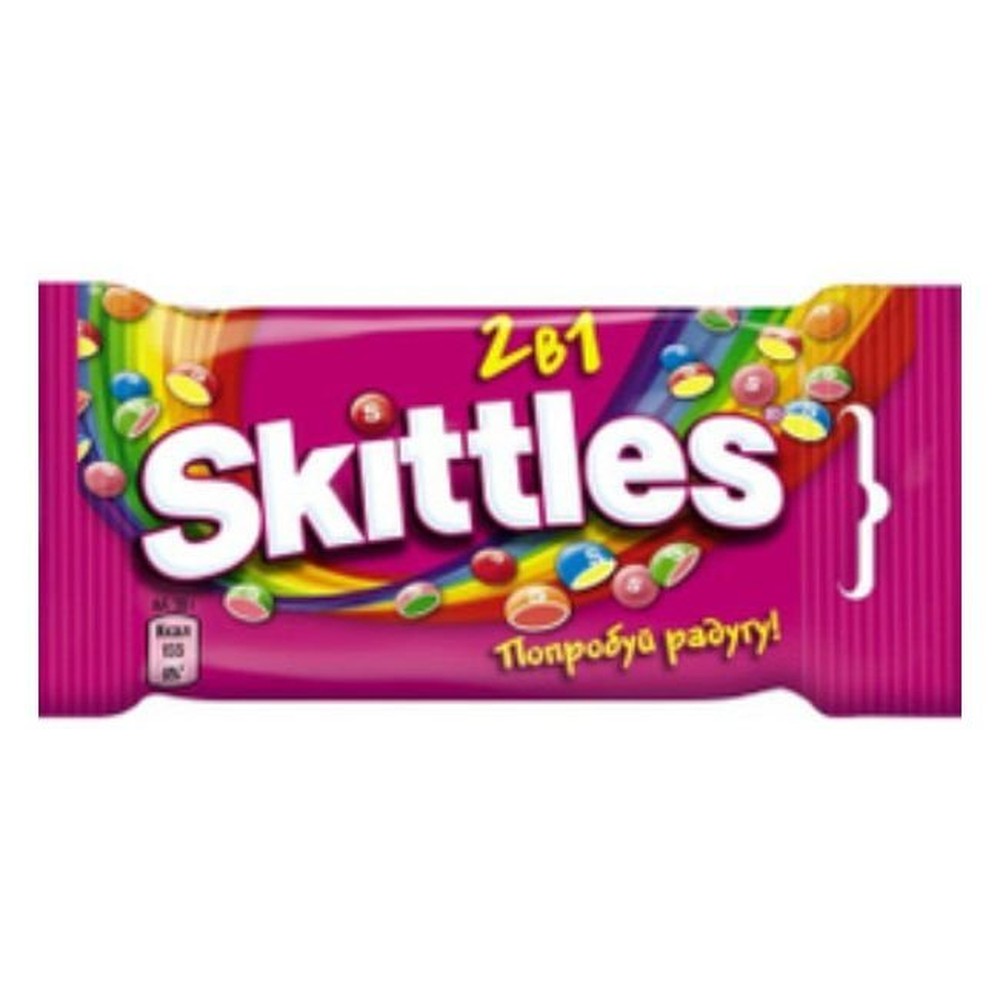 Skittles "2в1" драже, 38г