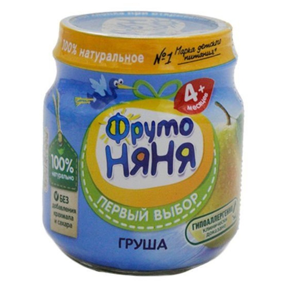 100Г ФРУТОНЯНЯ ПЮРЕ ГРУША НАТ