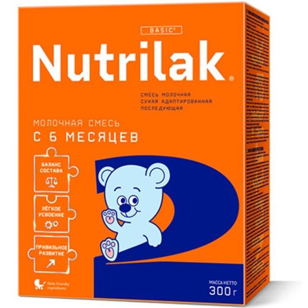Nutrilak Смесь детская молочная Нутрилак 2, с 6 до 12 мес., 300 г