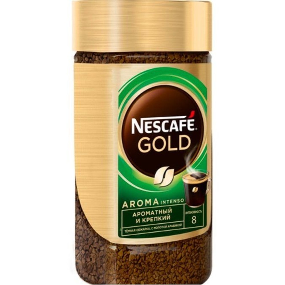 КОФЕ NESCAFE GOLD AROMA INTENSO РАСТВОРИМЫЙ 170ГР C/Б