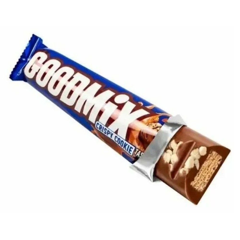 Батончик 'GOODMIX" со вкусом печенья и с хрустящей вафлей, 47 г
