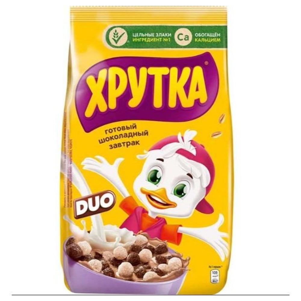 ГОТОВЫЙ ЗАВТРАК ХРУТКА ШОК ШАРИКИ ДУО 460ГР