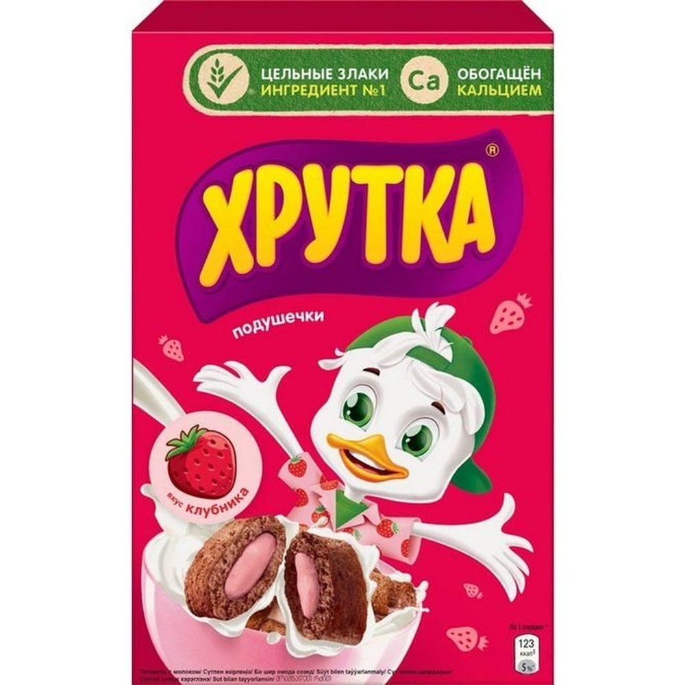 ГОТОВЫЙ ЗАВТРАК ХРУТКА ЗЛАКОВ ПОДУШЕЧКИ С/ВКУСОМ КЛУБН 220ГР