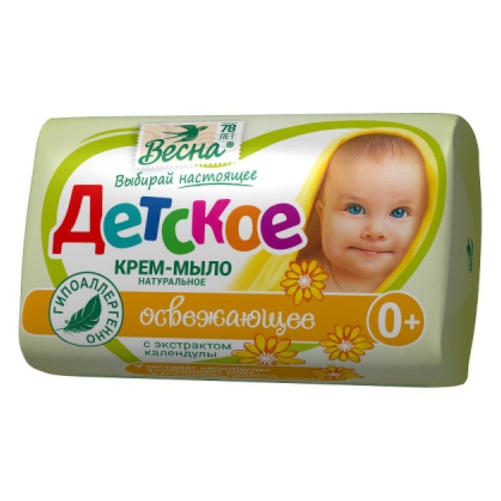 Крем-мыло детское Весна с экстрактом календулы 90 г