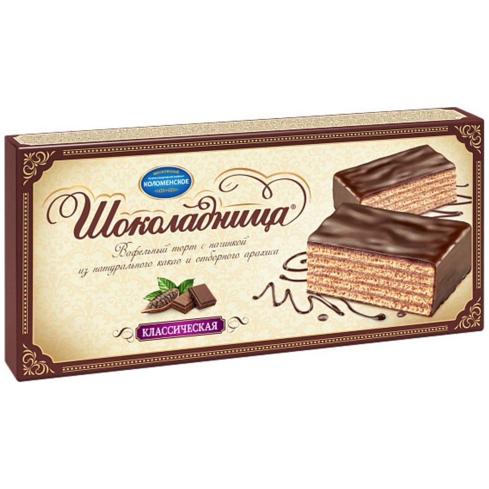 Торт вафельный Коломенское Шоколадница классическая 240 г 