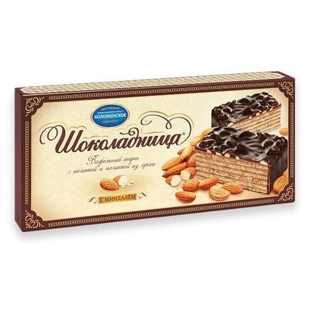 Торт вафельный Коломенское шоколадница миндаль 270 г