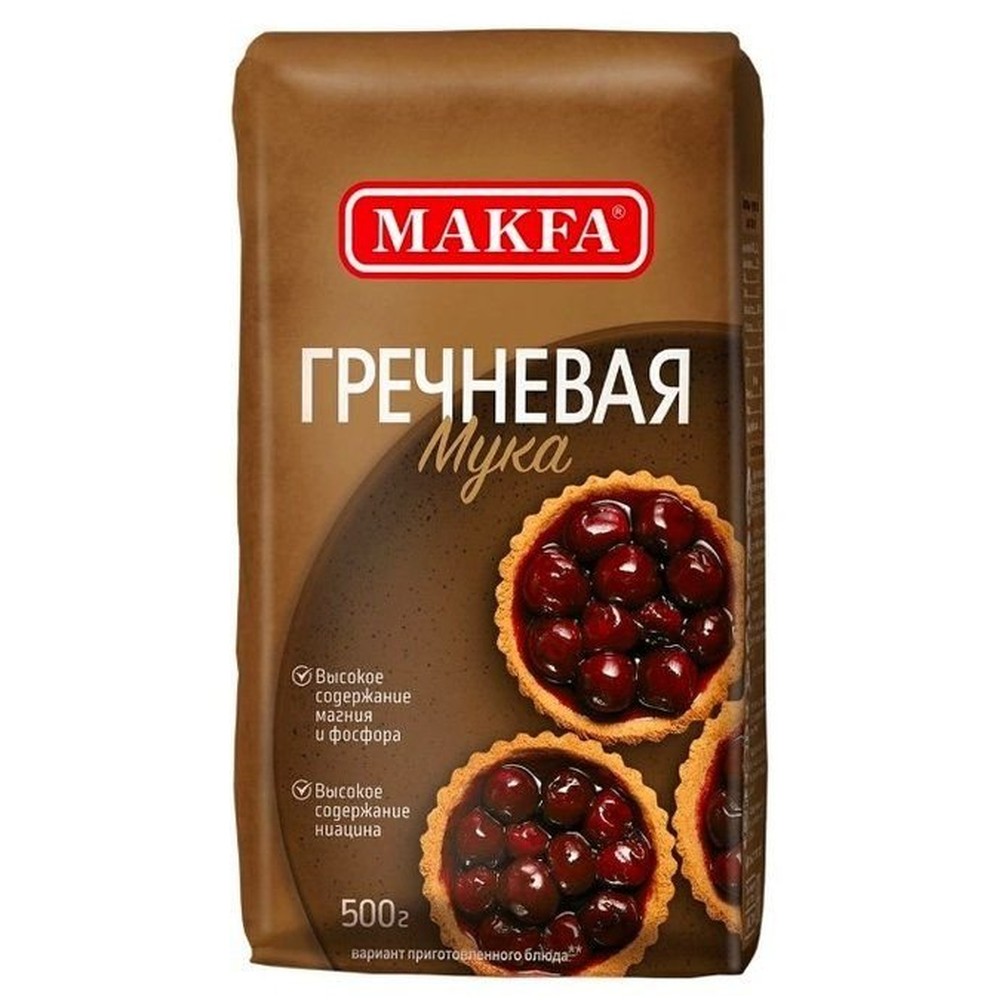 МУКА MAKFA ГРЕЧНЕВАЯ 500Г БУМ/УП