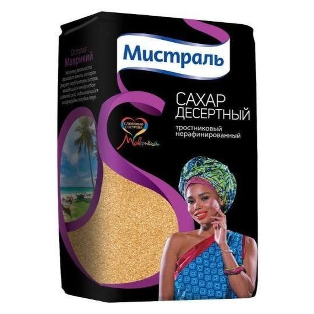 МИСТРАЛЬ|Сахар  тростниковый нерафинированный Десертный, 900 г