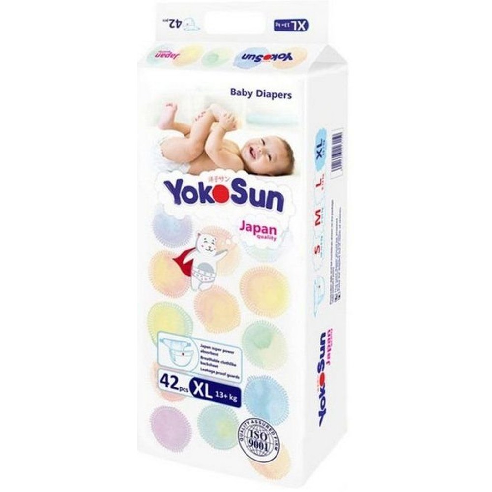 Подгузники детские YOKOSUN размер XL (13+ кг) 42 шт