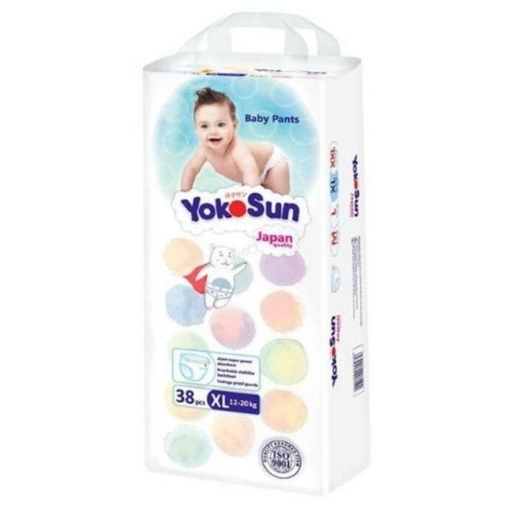 Подгузники детские YOKOSUN PREMIUM XL (12-20 кг) 38 шт