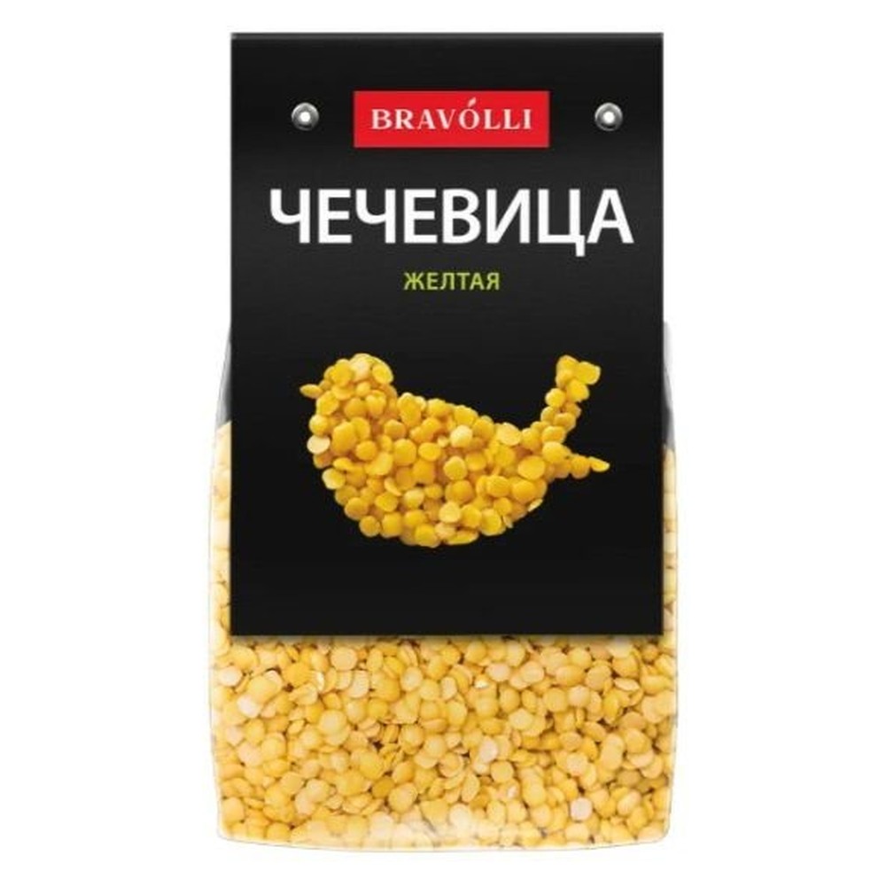Bravolli Чечевица желтая  350 г./12/