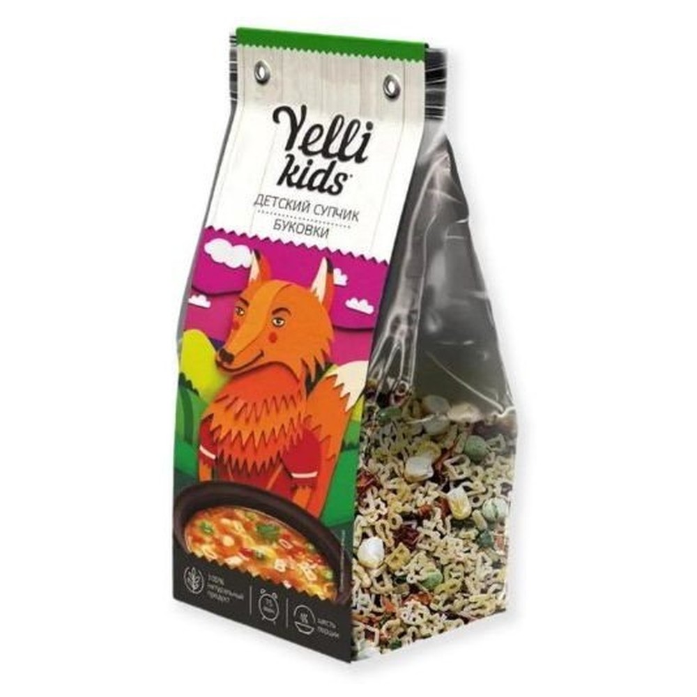 "Yelli" детский супчик Буковки 80 г./9