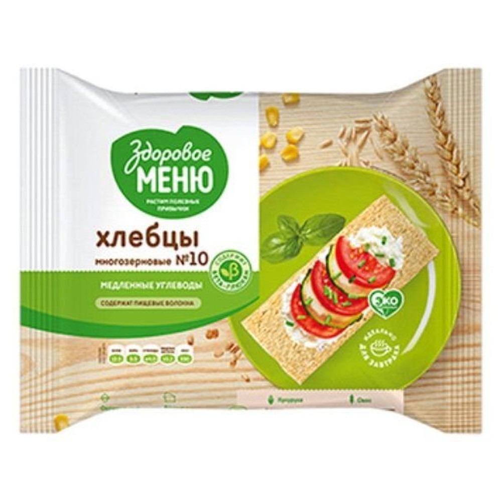 Здоровое меню|№10 Хлебцы многозерновые 90 гр