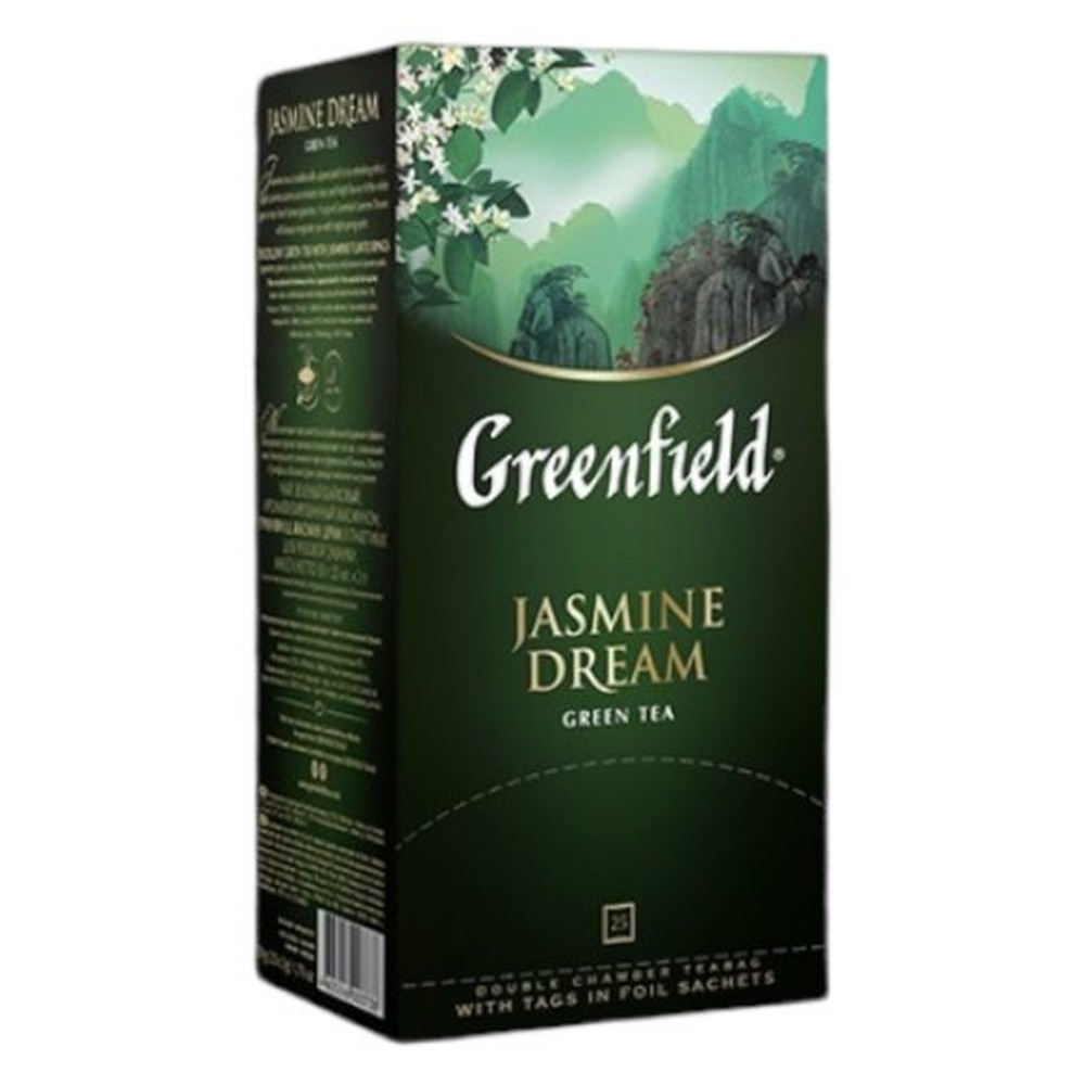 GREENFIELD| чай зеленый "JASMINE DREAM" 25 пакетиков