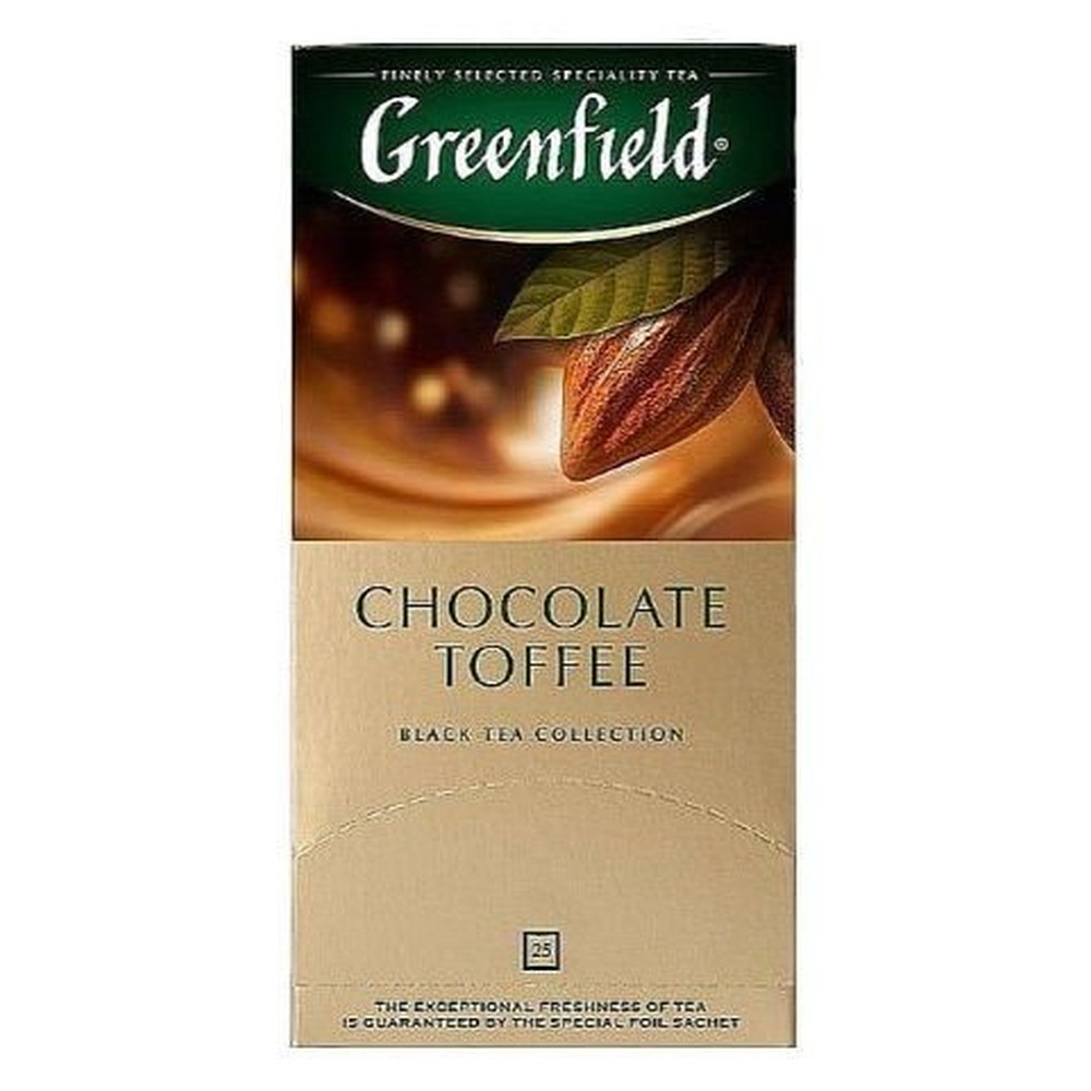  GRIENFIELD | чай черный ароматизированный "CHOCOLATE TOFFEE" в пакетиках, 25 штук