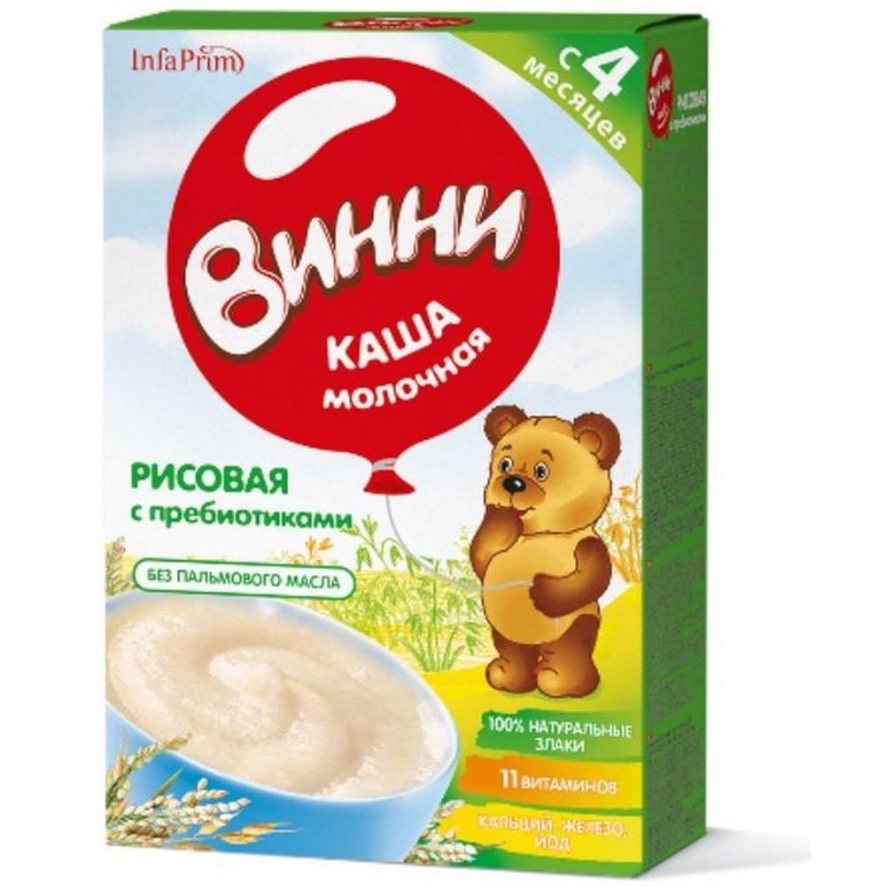 Каша Винни рисовая с пребиотиками с 4 мес 220 г
