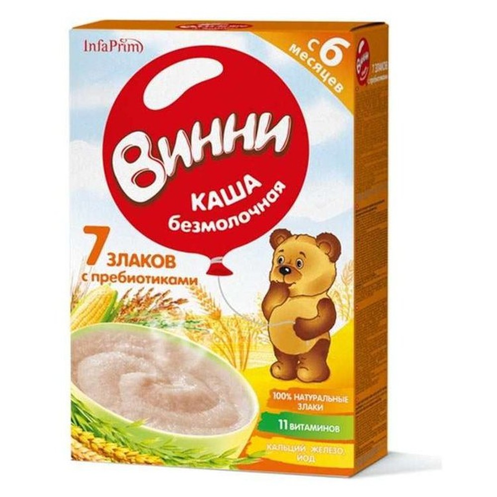 Каша Винни 7 злаков безмолочная с пребиотиками 200 г
